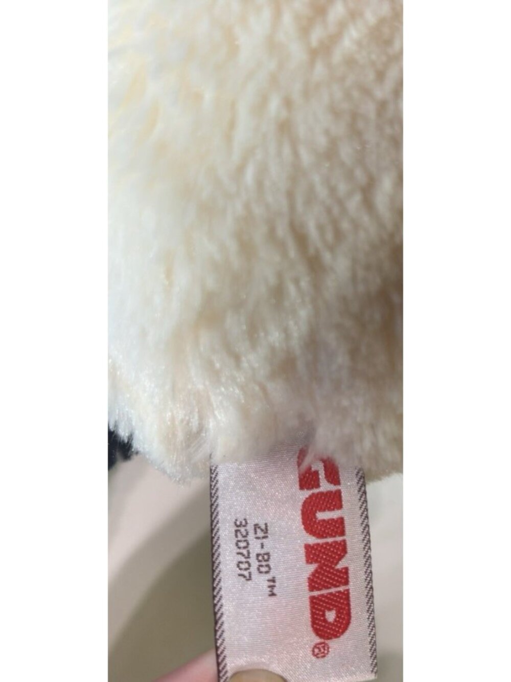 Panda Bear Plush Stuffed Animal Toy Black Cream 11" Super Soft 320707 Gund Zi-Bo - Picture 5 of 6